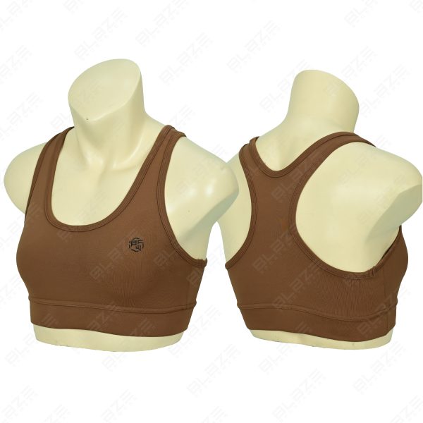 Blaze Fitness Wear Sports Bra - Ultimate Comfort , High Support for Active Lifestyles - Coffee - BFW-SB-0606