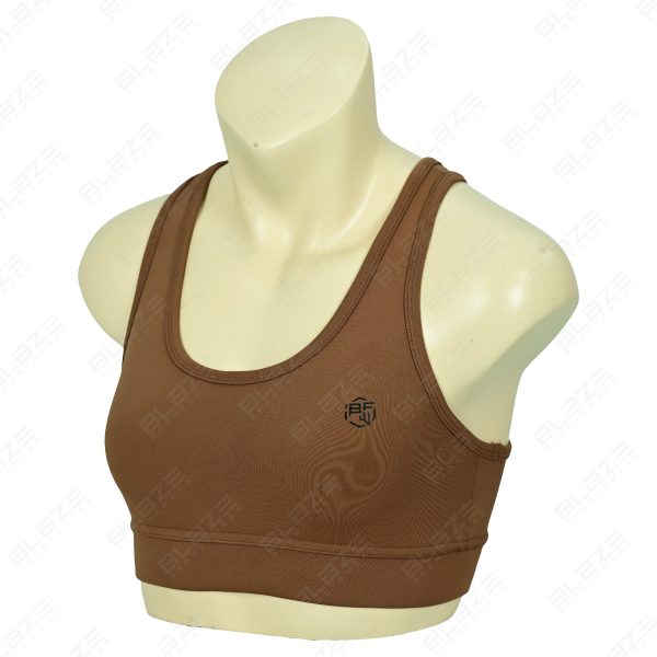 Blaze Fitness Wear Sports Bra - Ultimate Comfort , High Support for Active Lifestyles - Coffee - BFW-SB-0606 - Image 2