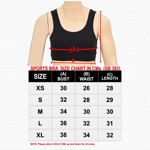 Blaze Fitness Wear Sports Bra - Ultimate Comfort , High Support for Active Lifestyles - Black - BFW-SB-0627 - Image 2