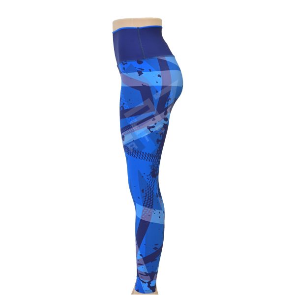 Blaze Fitness Wear Sublimation Legging - Bold Designs & Premium Comfort - Dark Blue - BFW-SL-0712 - Image 4