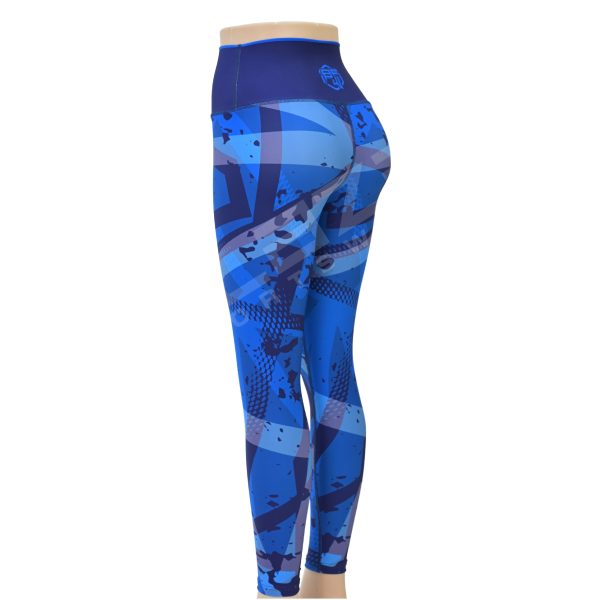 Blaze Fitness Wear Sublimation Legging - Bold Designs & Premium Comfort - Dark Blue - BFW-SL-0712 - Image 3
