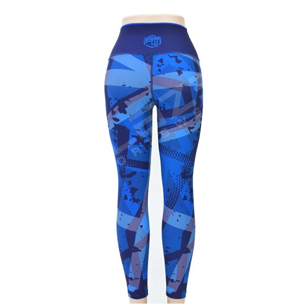 Blaze Fitness Wear Sublimation Legging - Bold Designs & Premium Comfort - Dark Blue - BFW-SL-0712 - Image 2