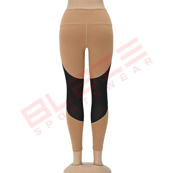Blaze Fitness Wear Cut & Sew Legging - Premium Fit & Comfort - Brown - BFW-CSL-0821 - Image 3