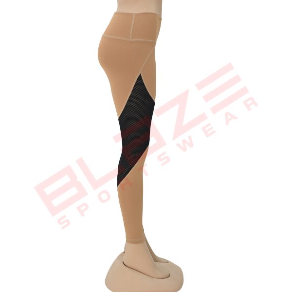 Blaze Fitness Wear Cut & Sew Legging - Premium Fit & Comfort - Brown - BFW-CSL-0821 - Image 5