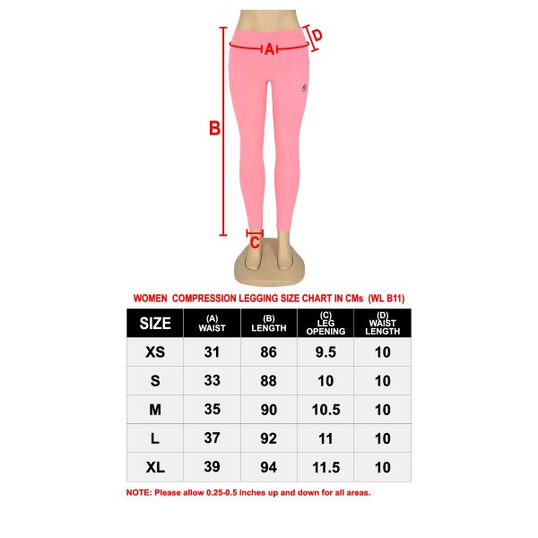 Blaze Fitness Wear Cut & Sew Legging - Premium Fit & Comfort - Pink/Navy Blue - BFW-CSL-0820 - Image 8